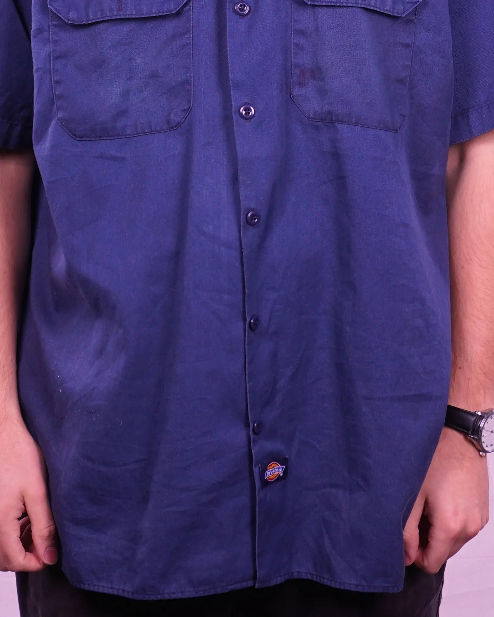 Dickies Short-sleeve Button-up Shirt (L)