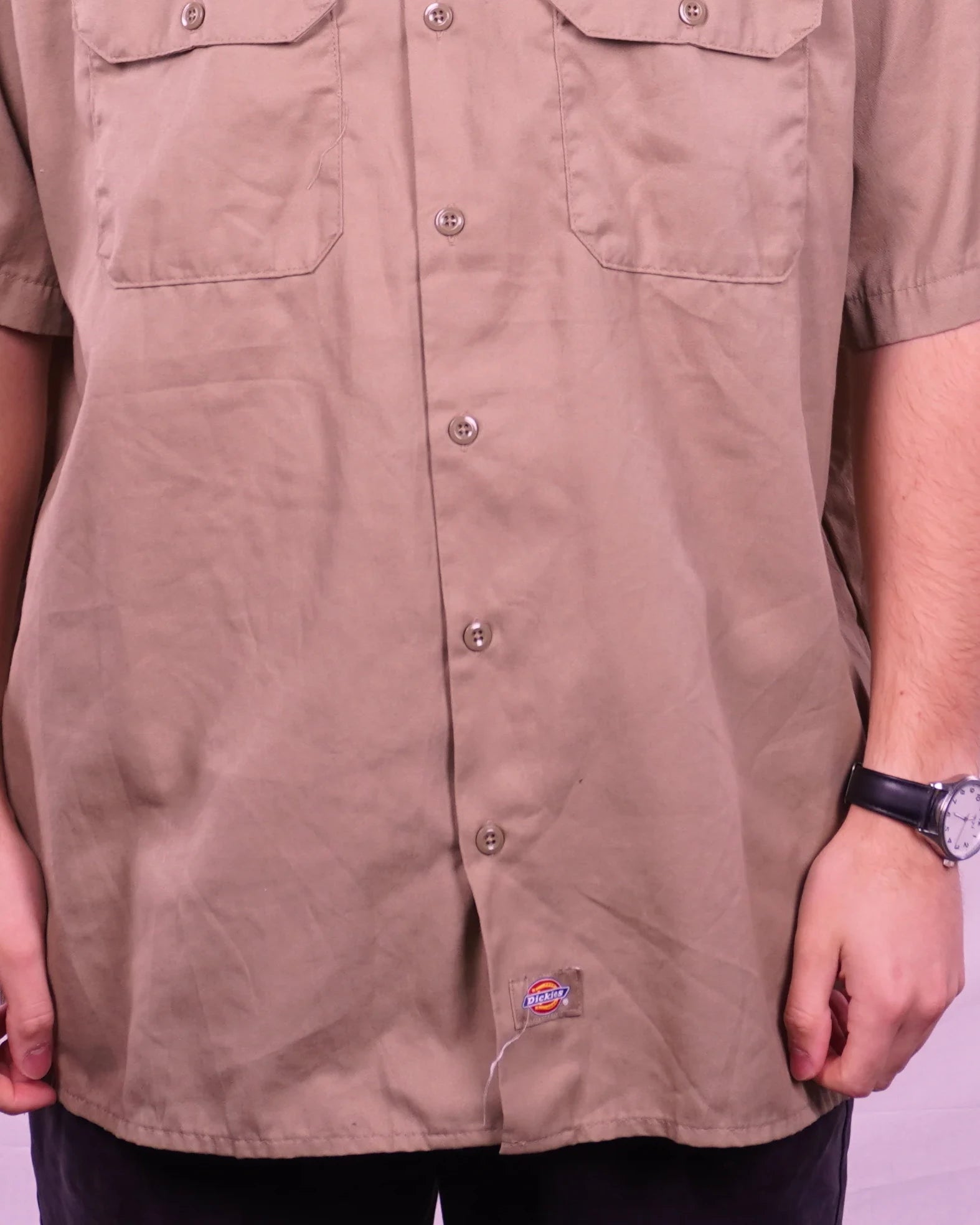Dickies Short-sleeve Button-up Shirt (L)