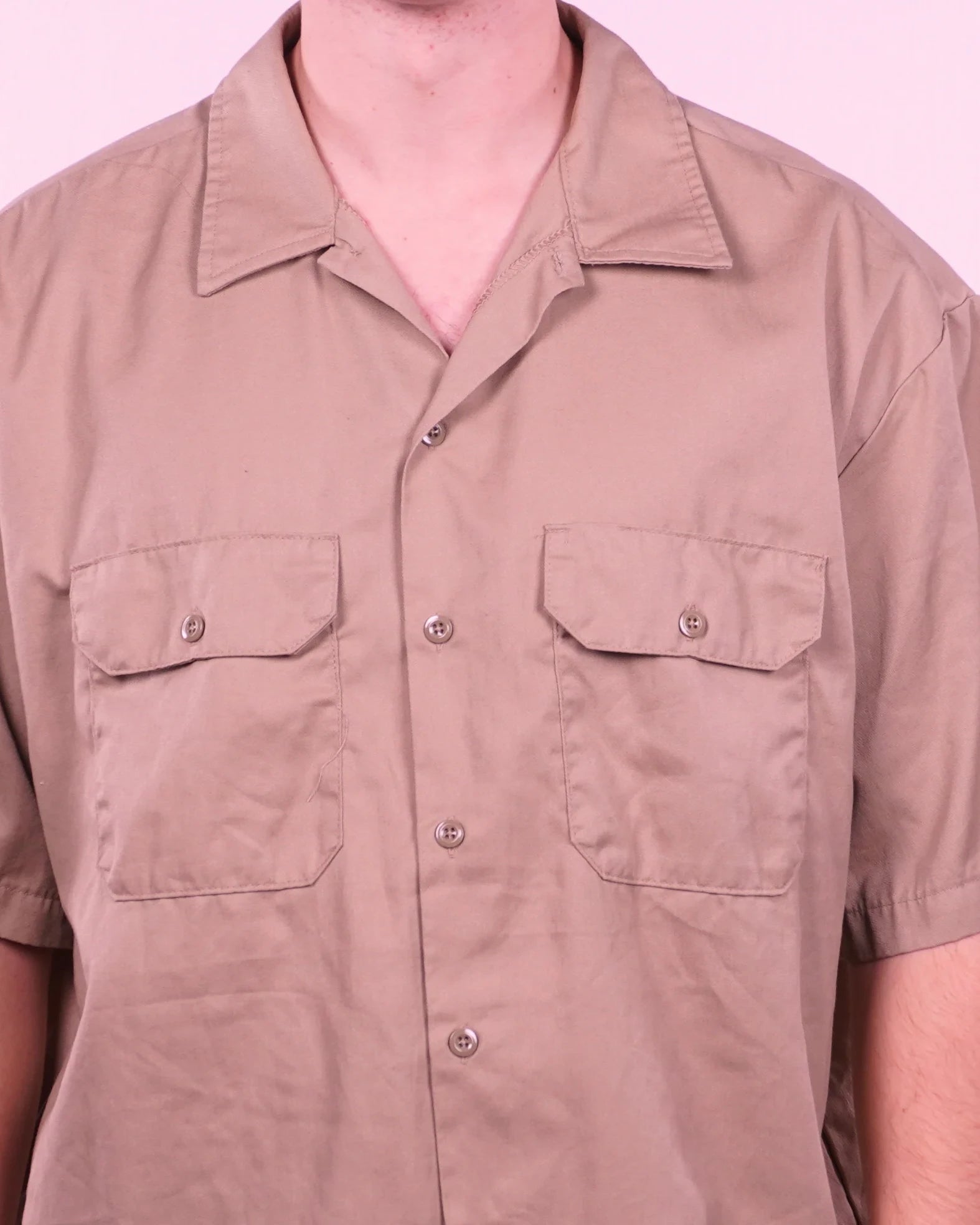 Dickies Short-sleeve Button-up Shirt (L)