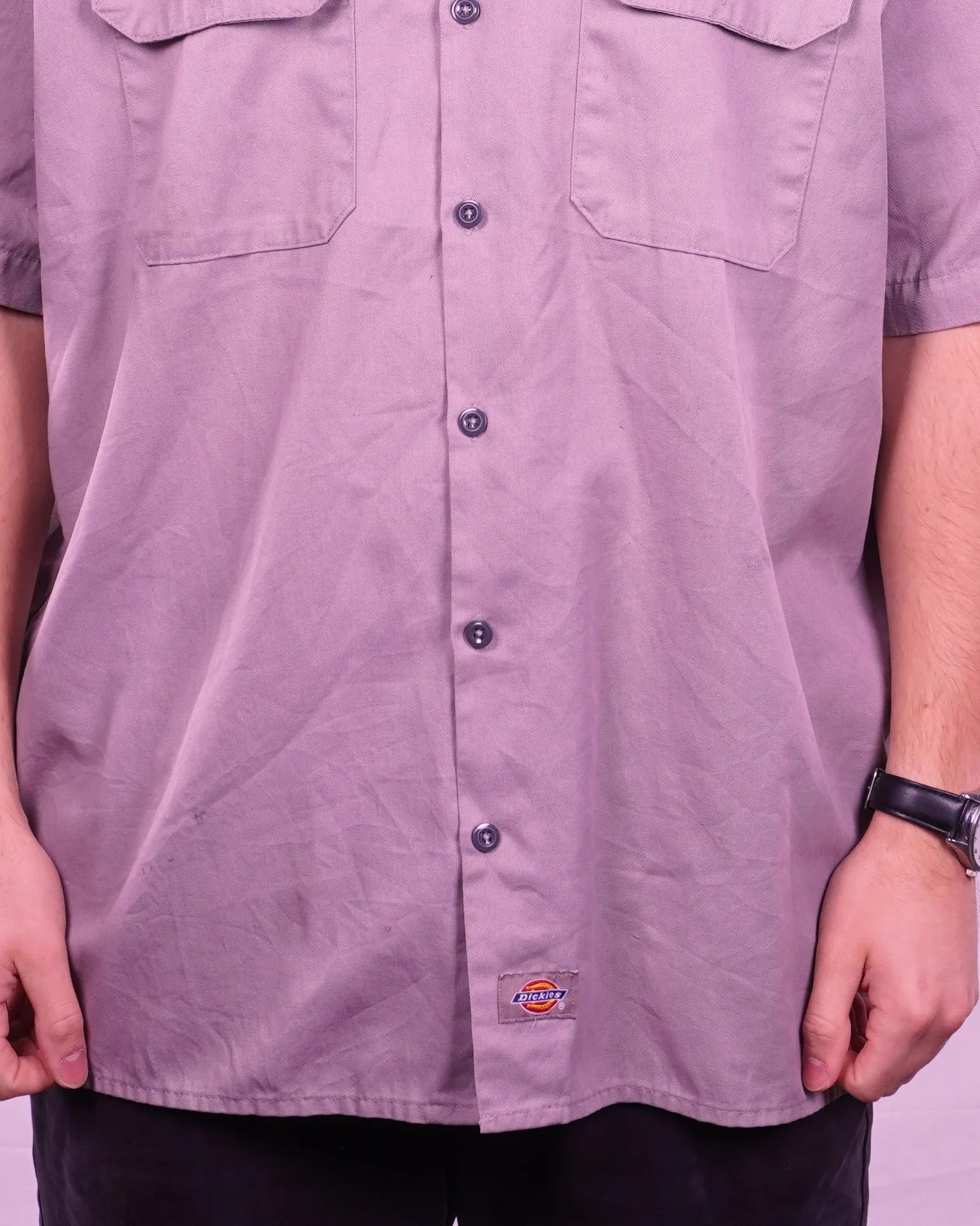 Dickies Short-sleeve Button-up Shirt (L)