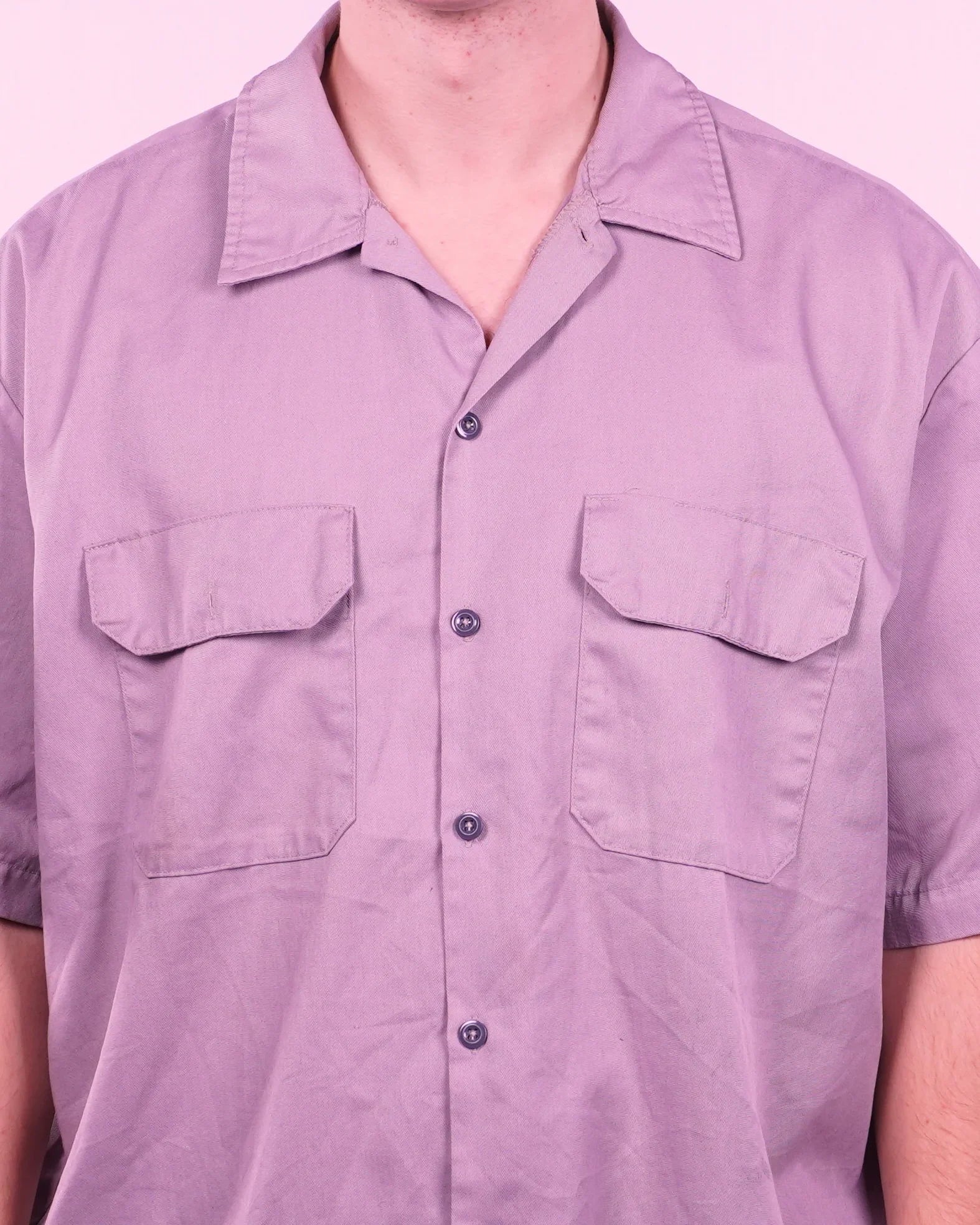 Dickies Short-sleeve Button-up Shirt (L)