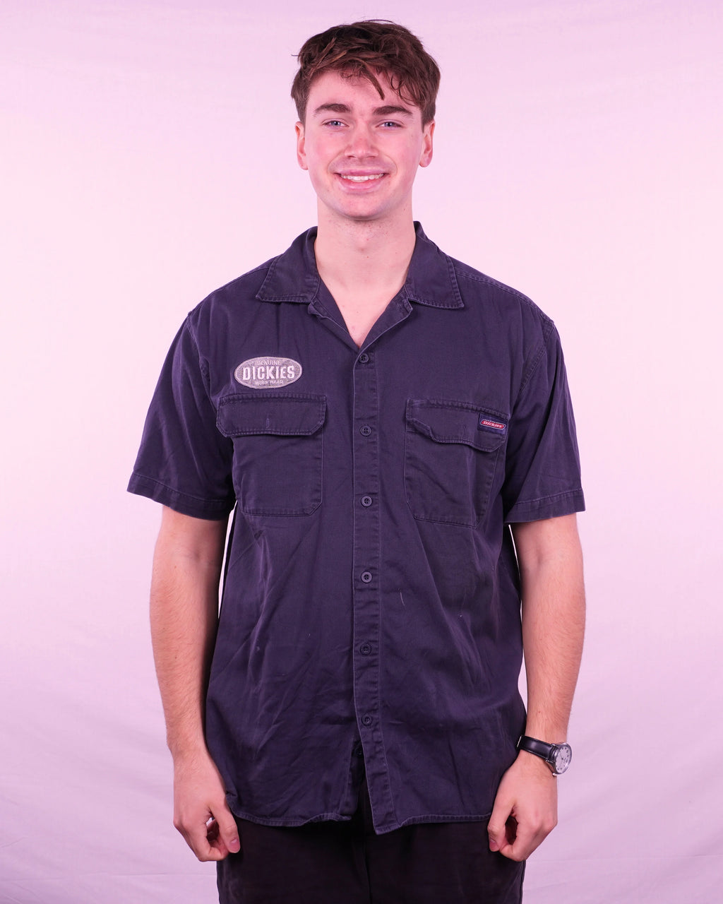 Dickies Short-sleeve Button-up Shirt (M)