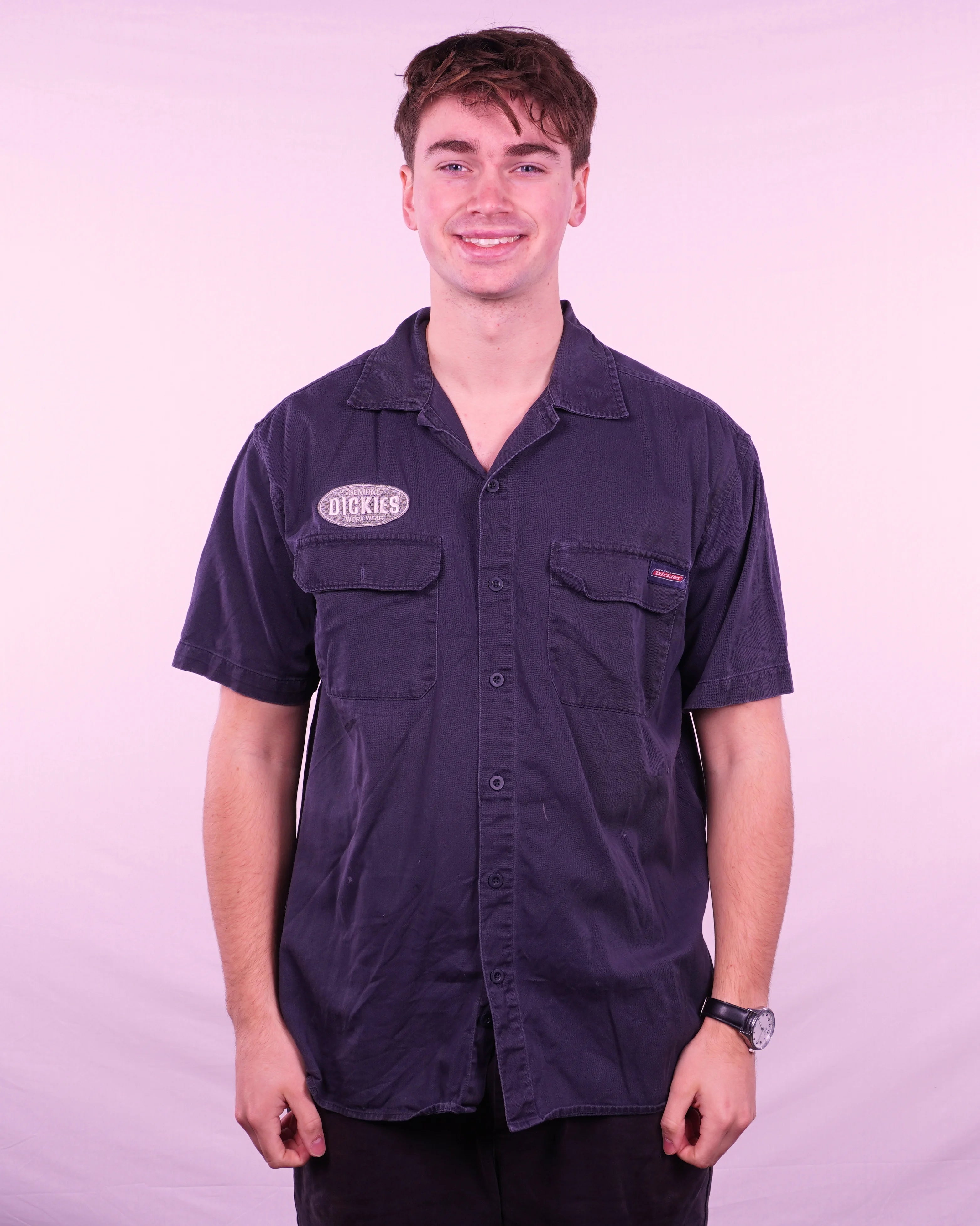 Dickies Short-sleeve Button-up Shirt (M)