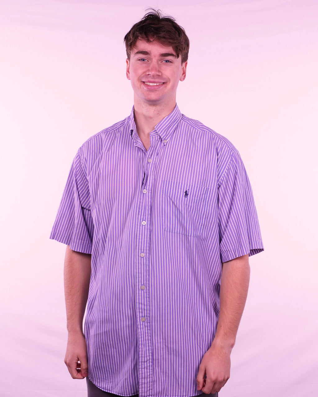 Ralph Lauren Short-sleeve Button-up Shirt (M)