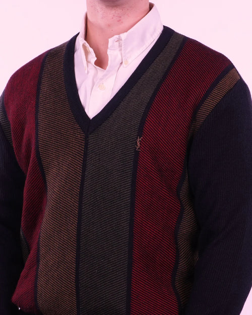 Yves Saint Laurent V-neck Sweater (M)