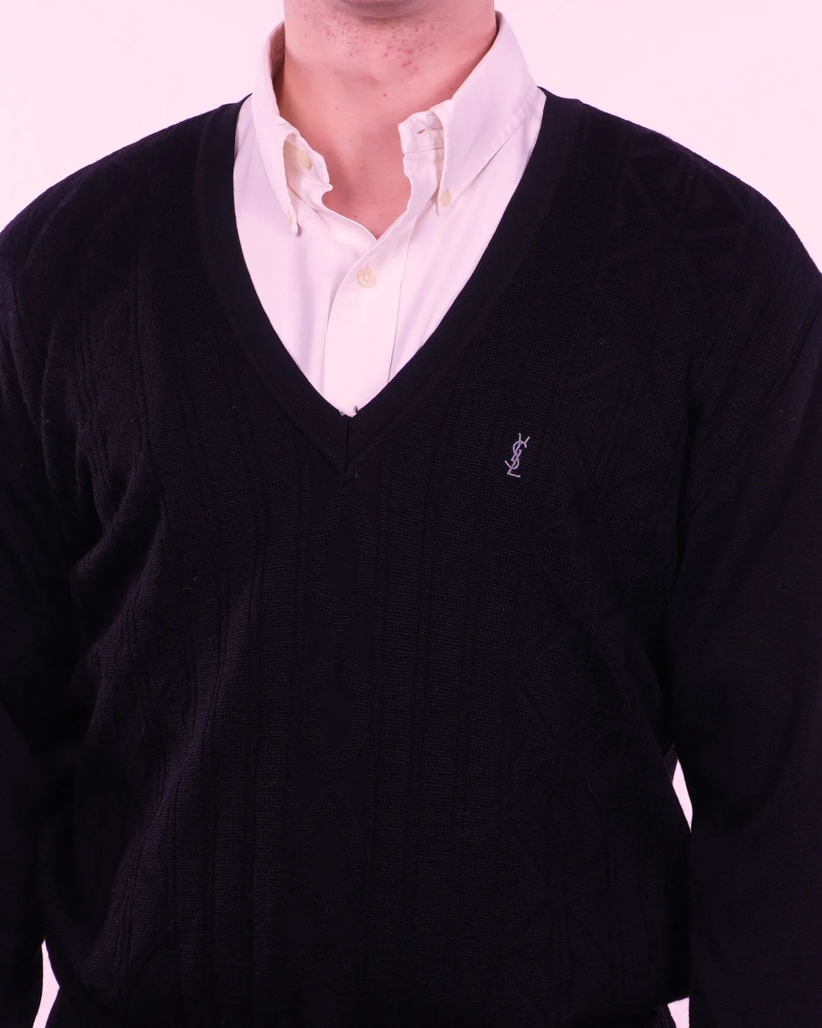 Yves Saint Laurent V-neck Sweater (M)