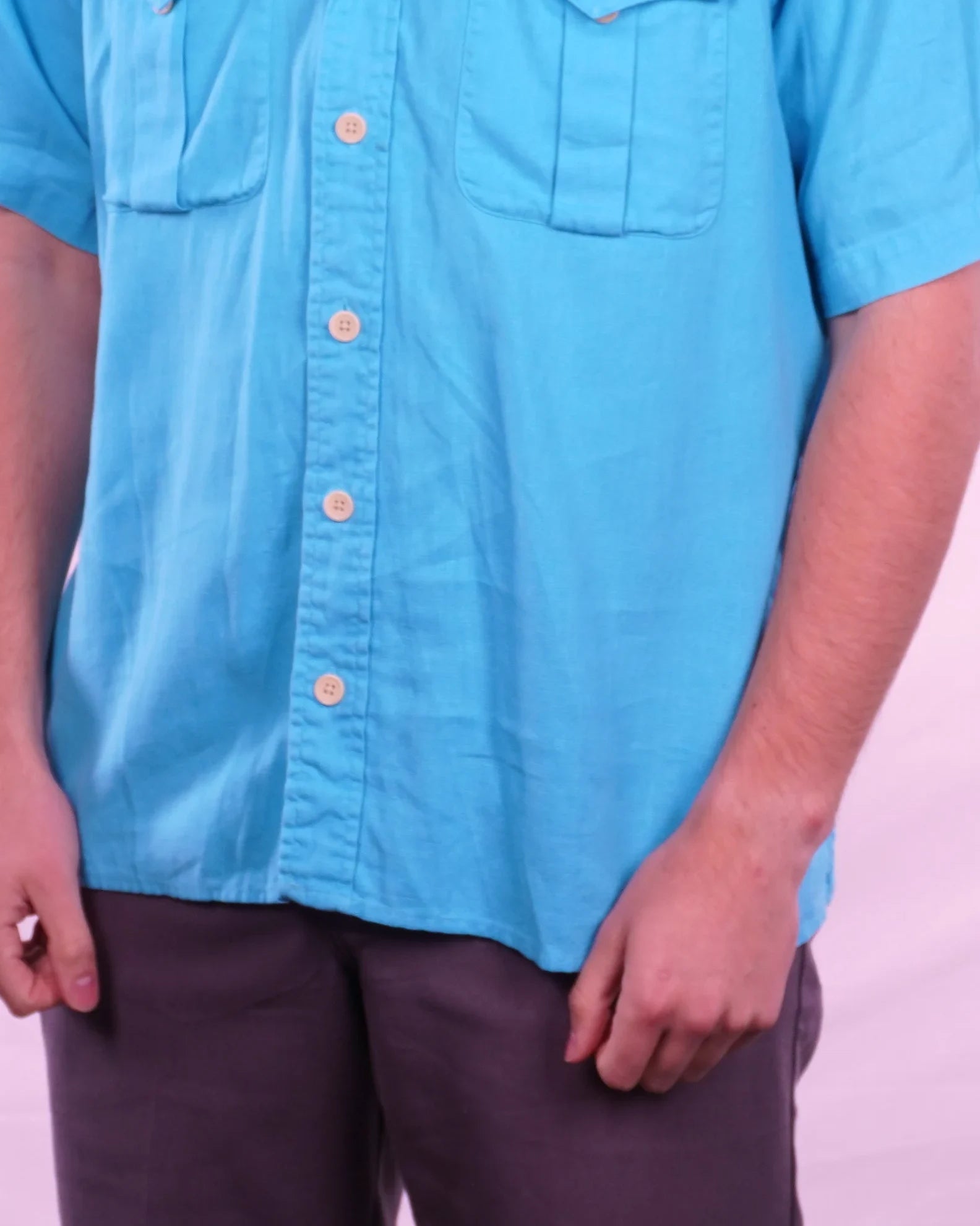 Ralph Lauren Short-sleeve Button-up Shirt (M)