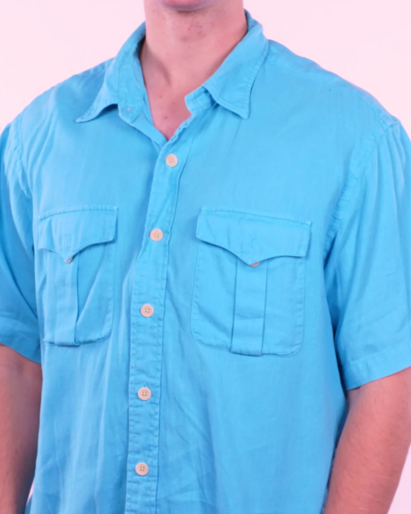 Ralph Lauren Short-sleeve Button-up Shirt (M)