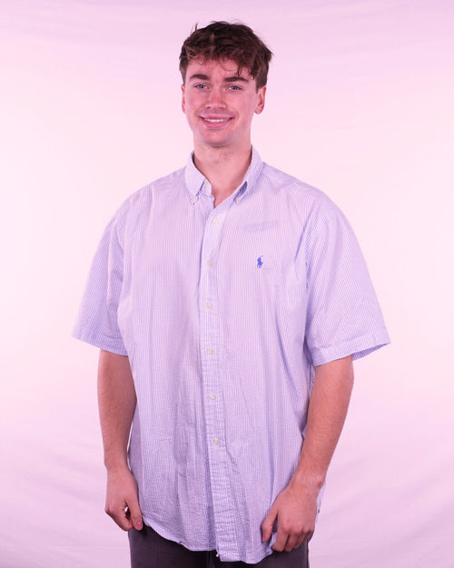 Ralph Lauren Short-sleeve Button-up Shirt (L)