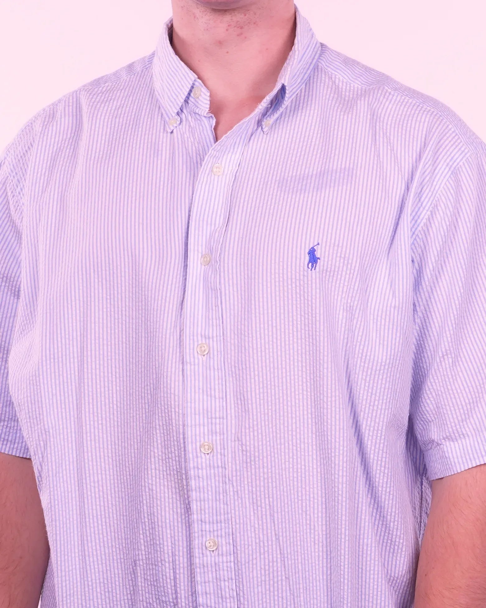 Ralph Lauren Short-sleeve Button-up Shirt (L)