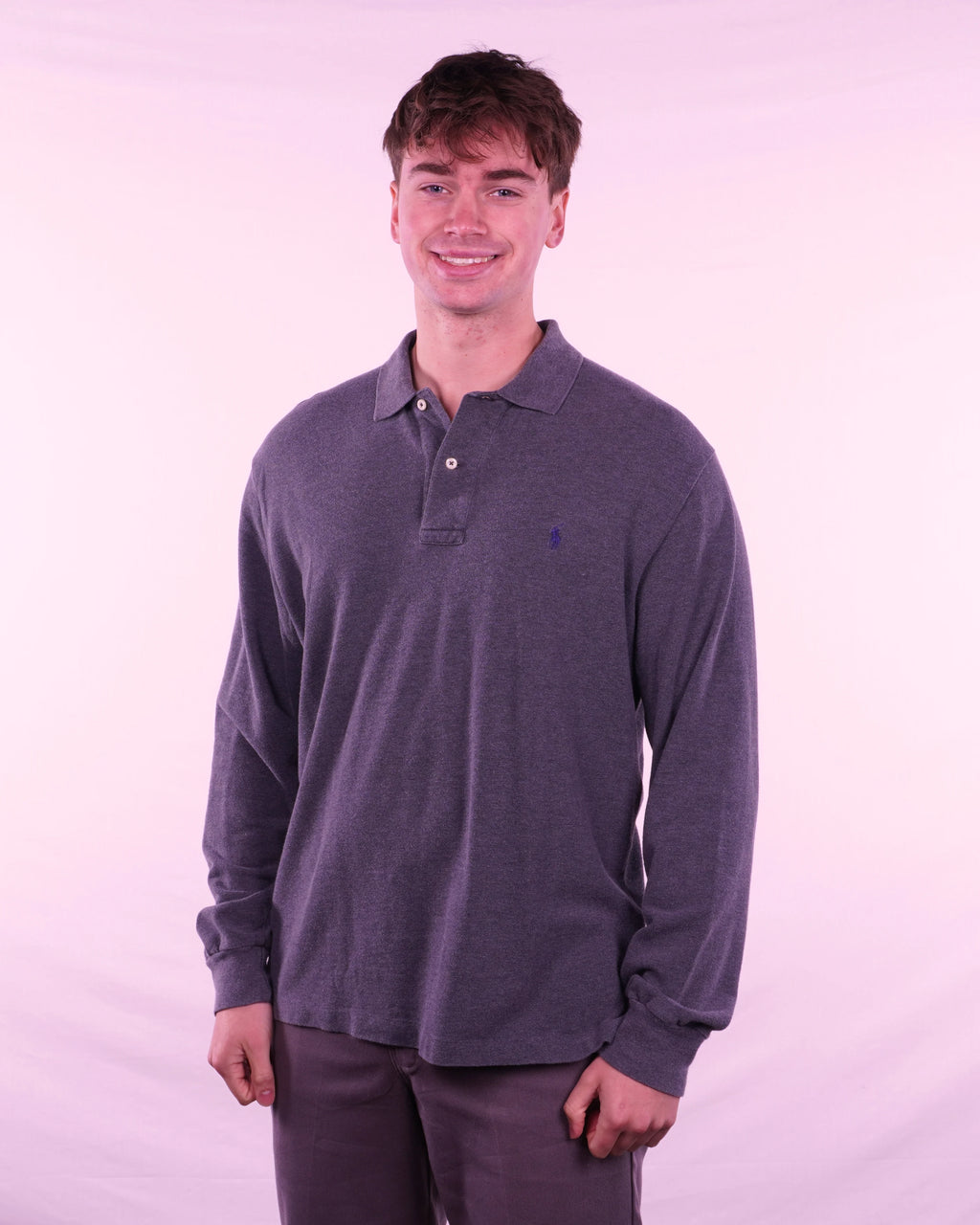 Ralph Lauren Long Sleeve Polo Shirt (L)