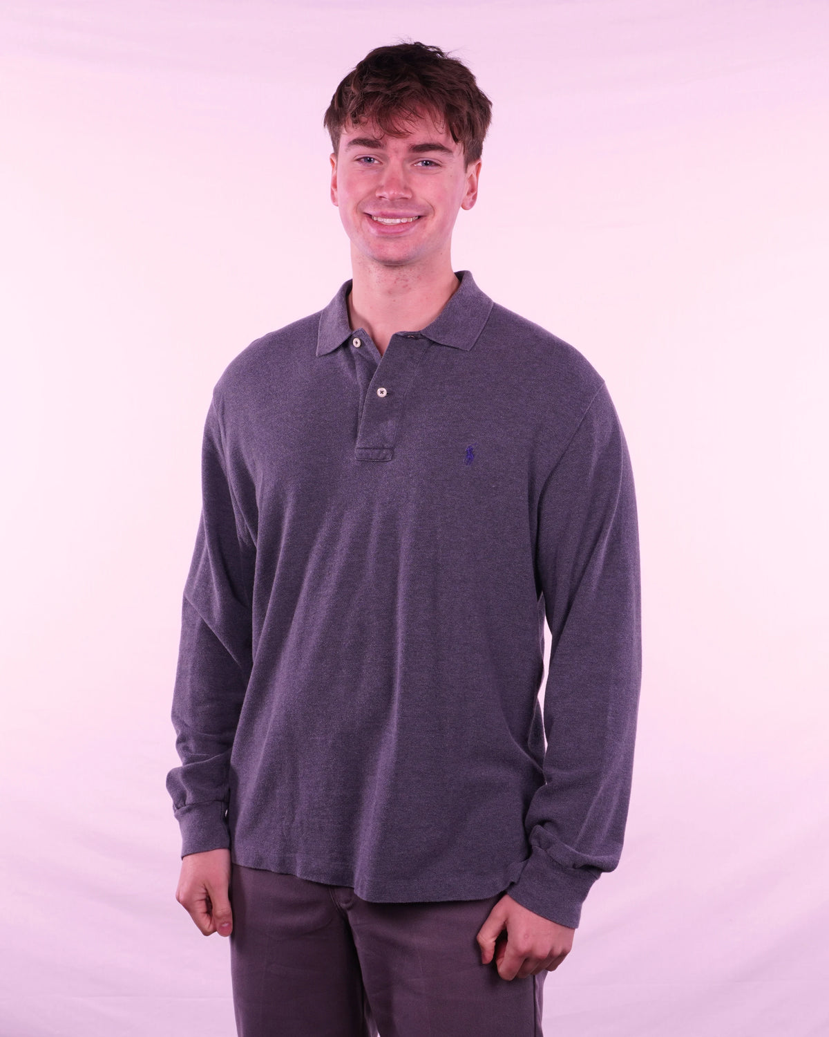 Ralph Lauren Long Sleeve Polo Shirt (L)