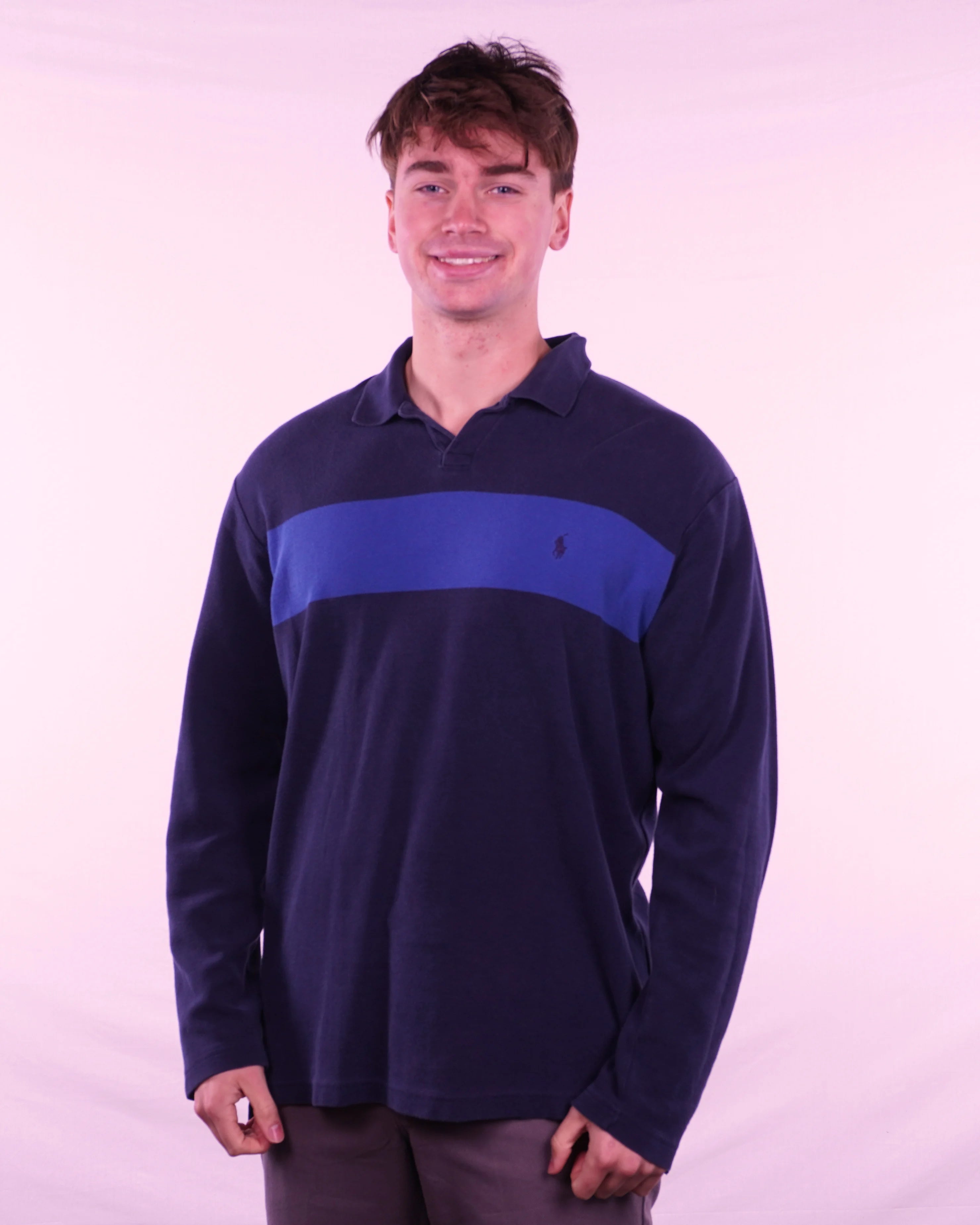 Ralph Lauren Long Sleeve Polo Shirt (L)