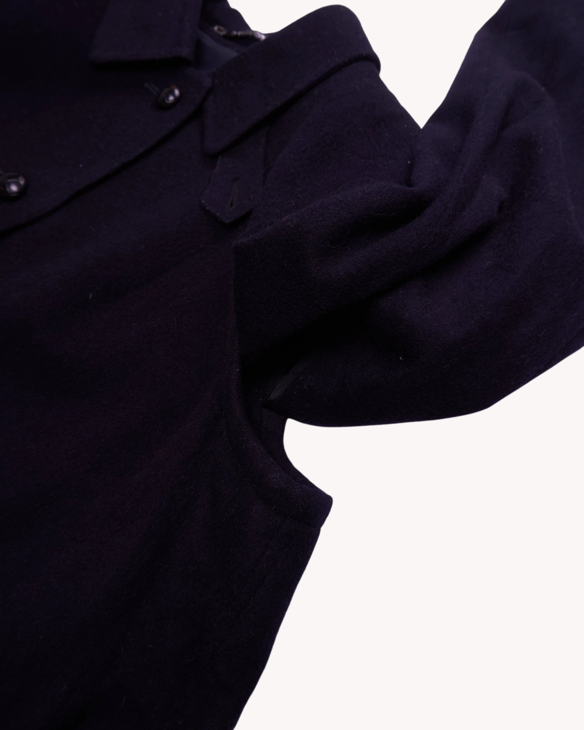 Burberry Navy Car Coat - XL