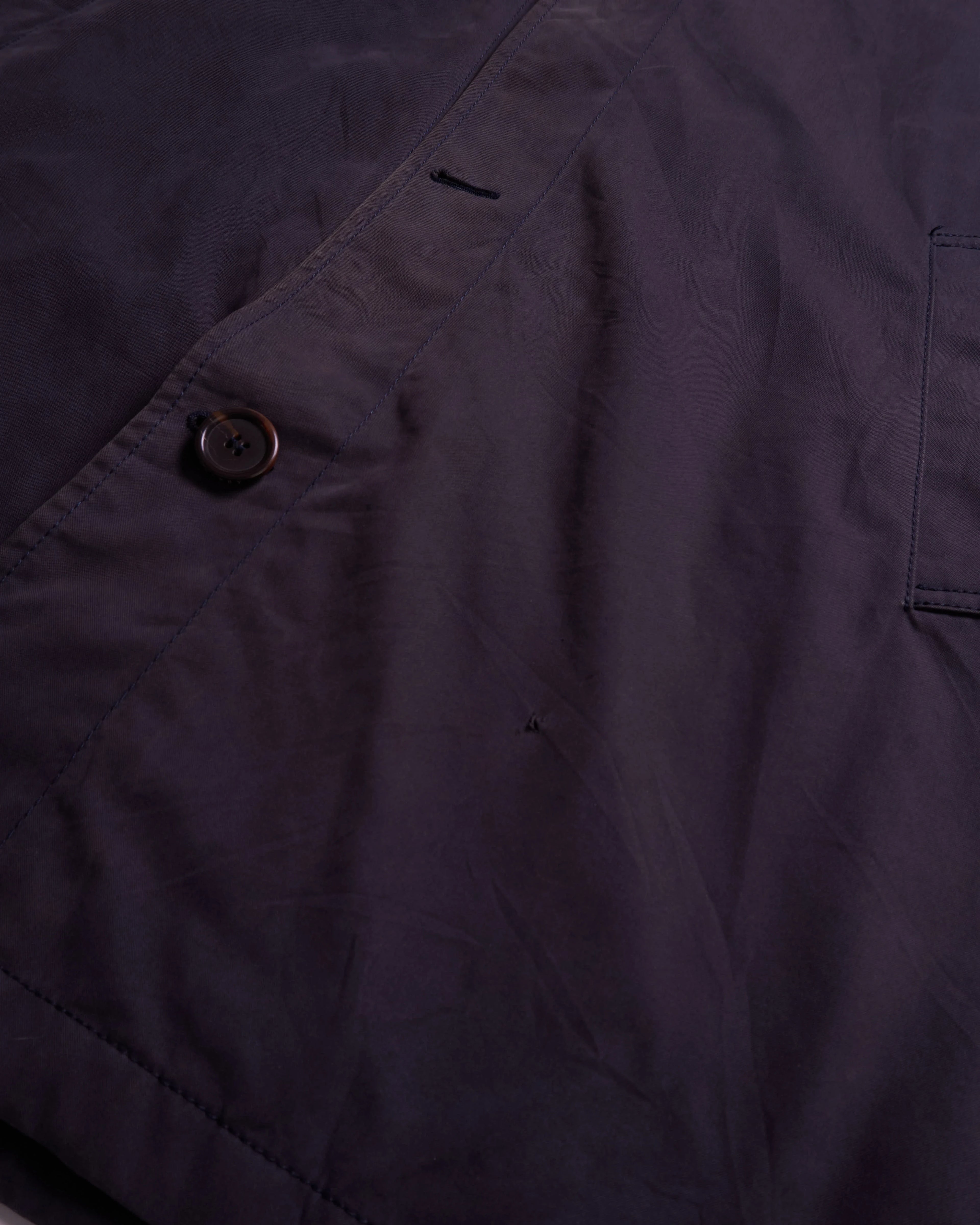 Burberry Navy Car Coat - L