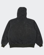 Carhartt grijze werkjas met capuchon, maat XXL, van katoen