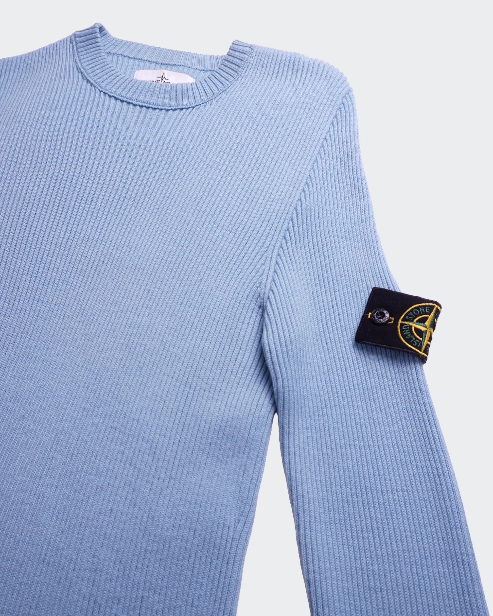 Stone Island blauwe trui met ronde hals - M