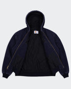 Carhartt marineblauwe werkjas met capuchon, maat L, katoen