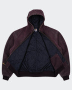 Carhartt bruine jaren 90 werkjas met capuchon, maat XXL, katoen