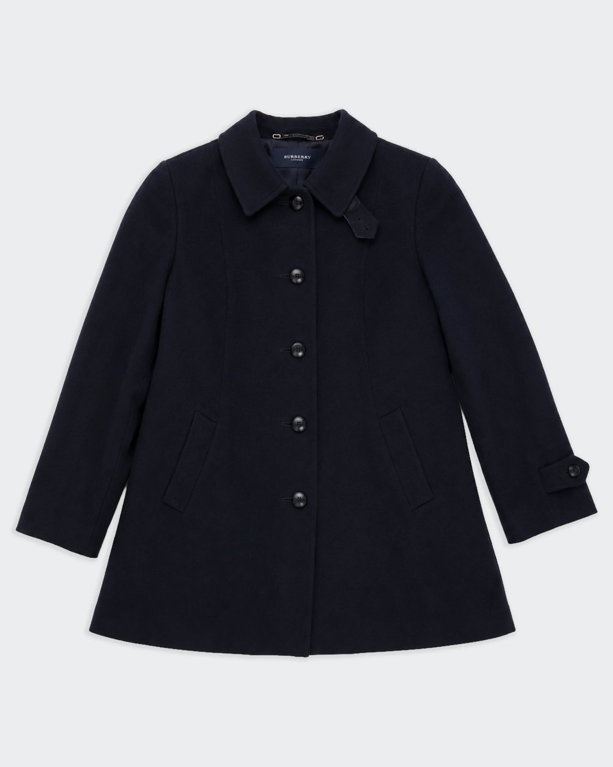 Burberry Navy Car Coat - XL