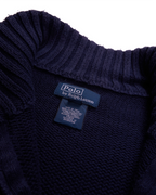 Ralph Lauren Navy Quarter-zip Jumper - M