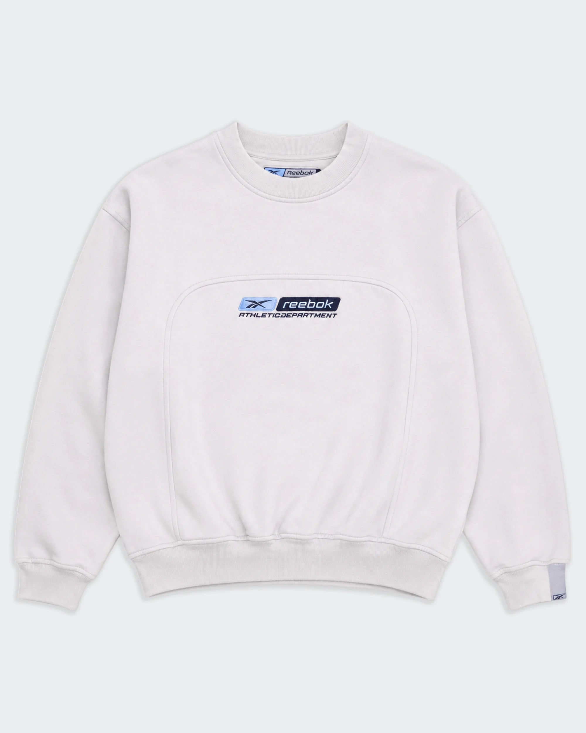 Reebok White Crewneck Jumper - M