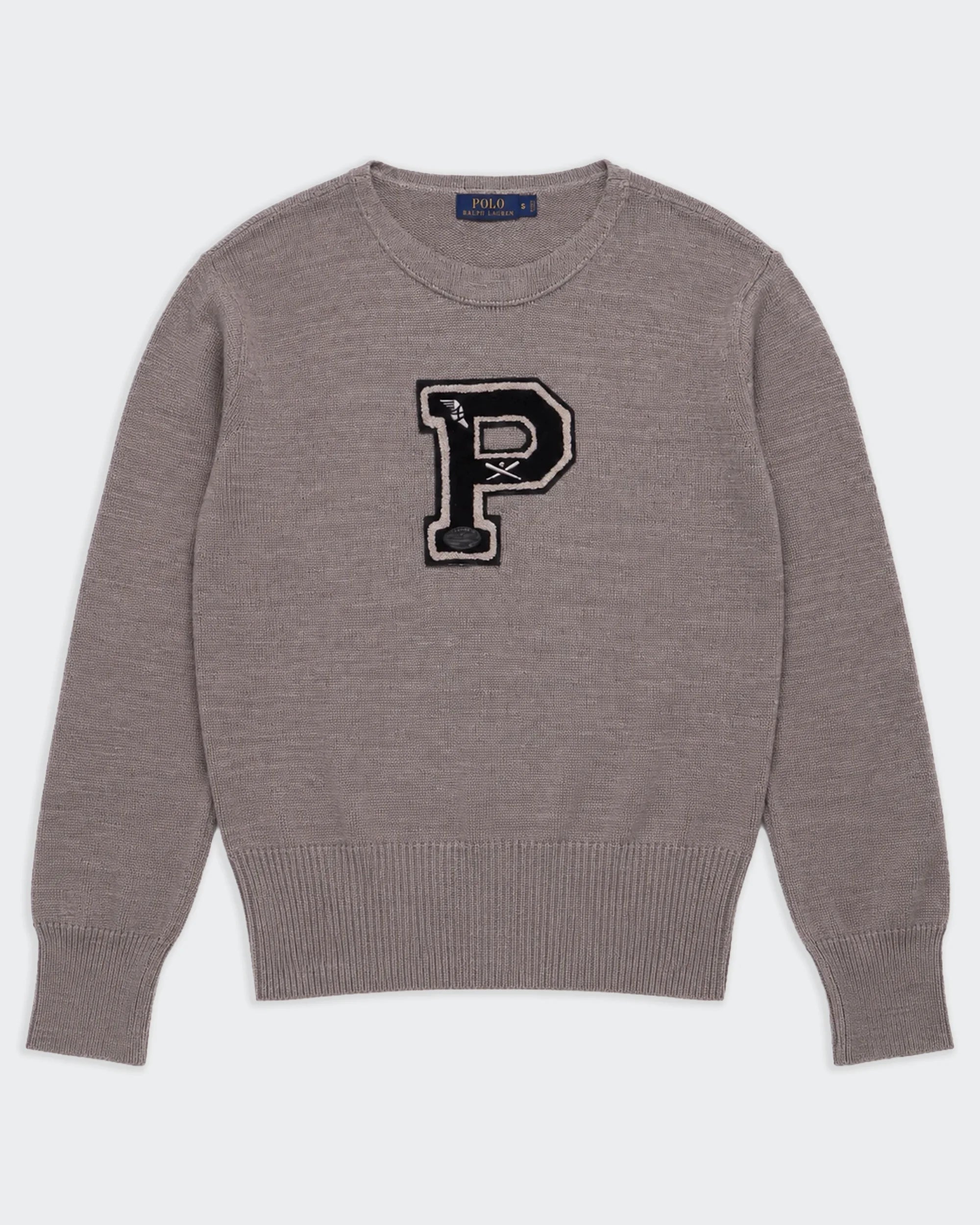 Ralph Lauren Grey Crewneck Jumper - S