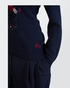 Ralph Lauren Navy Crewneck Jumper - S