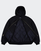 Carhartt zwarte Active jas maat L, gemaakt van katoen en polyester.