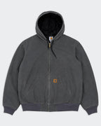 Carhartt Grey Hooded Canvas Jacket M Cotton