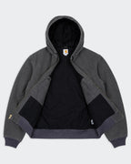 Carhartt Grey Hooded Canvas Jacket M Cotton