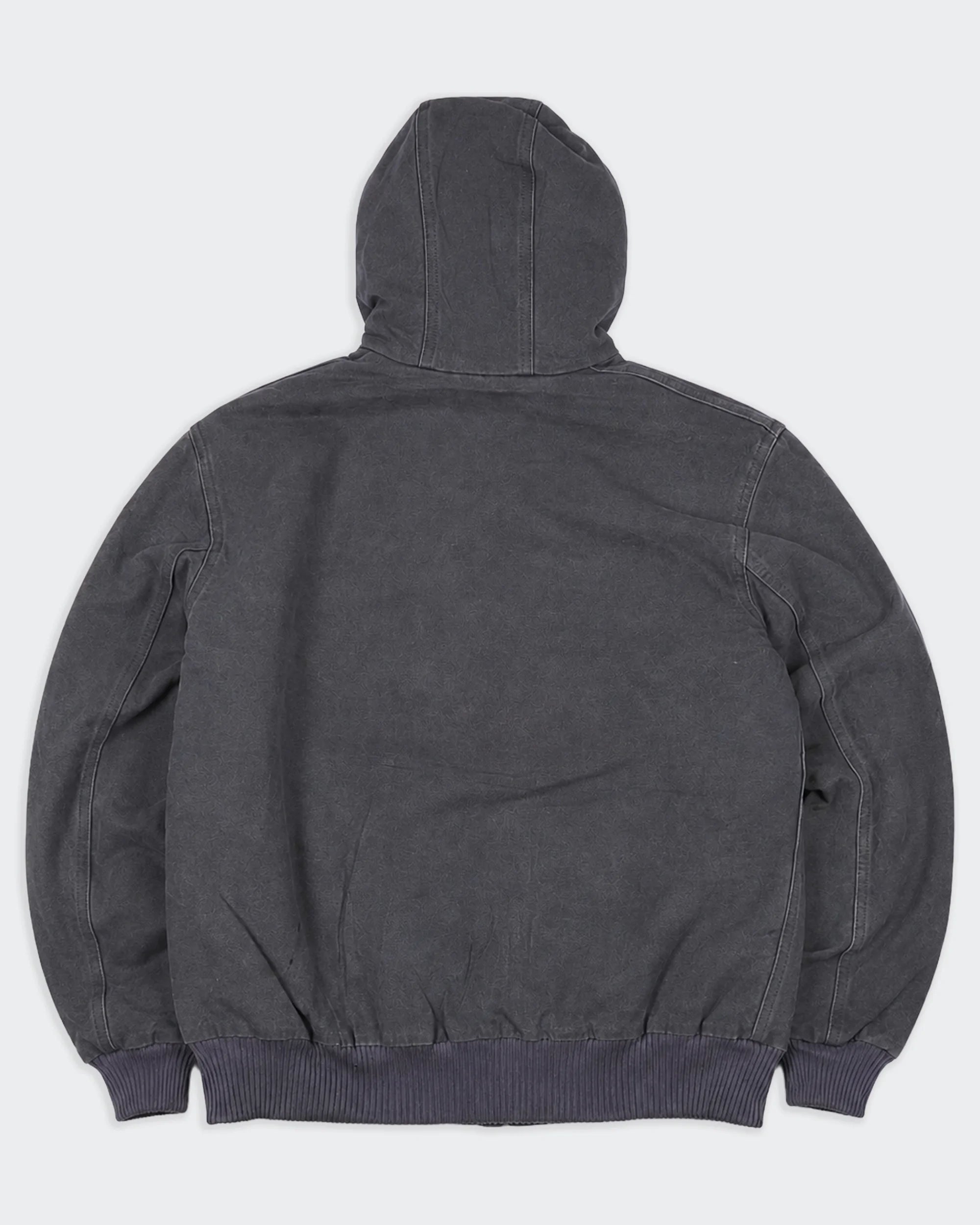 Carhartt Grey Hooded Canvas Jacket M Cotton
