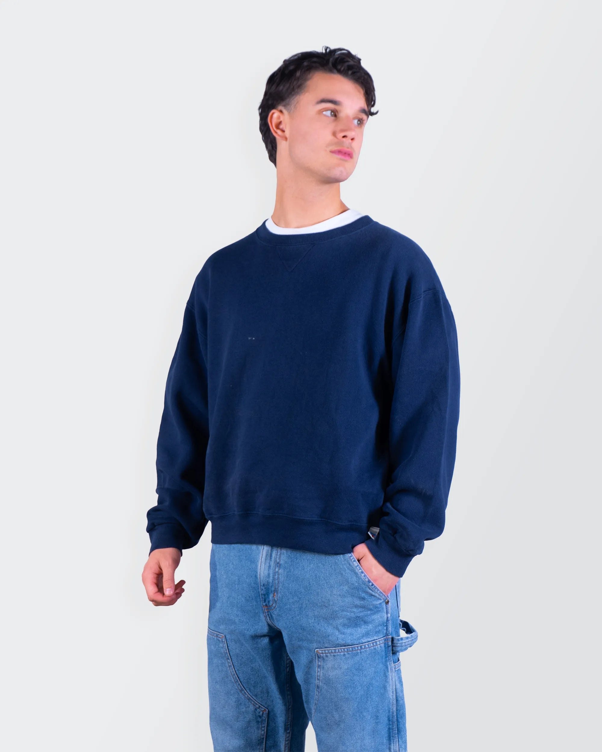 Russel Athletic Navy Crewneck Sweater - L