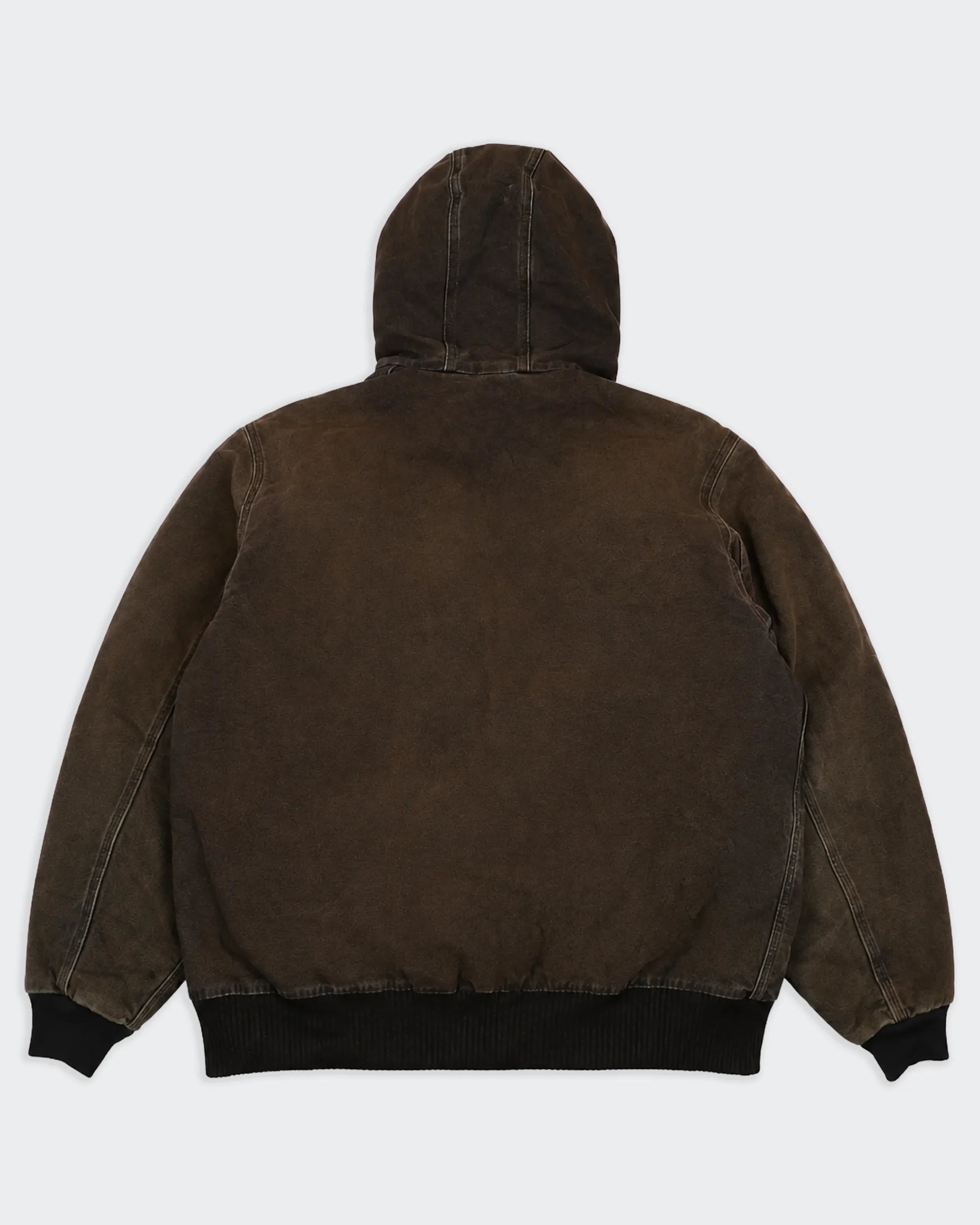 Carhartt Brown Hooded Work Jacket XL Canvas