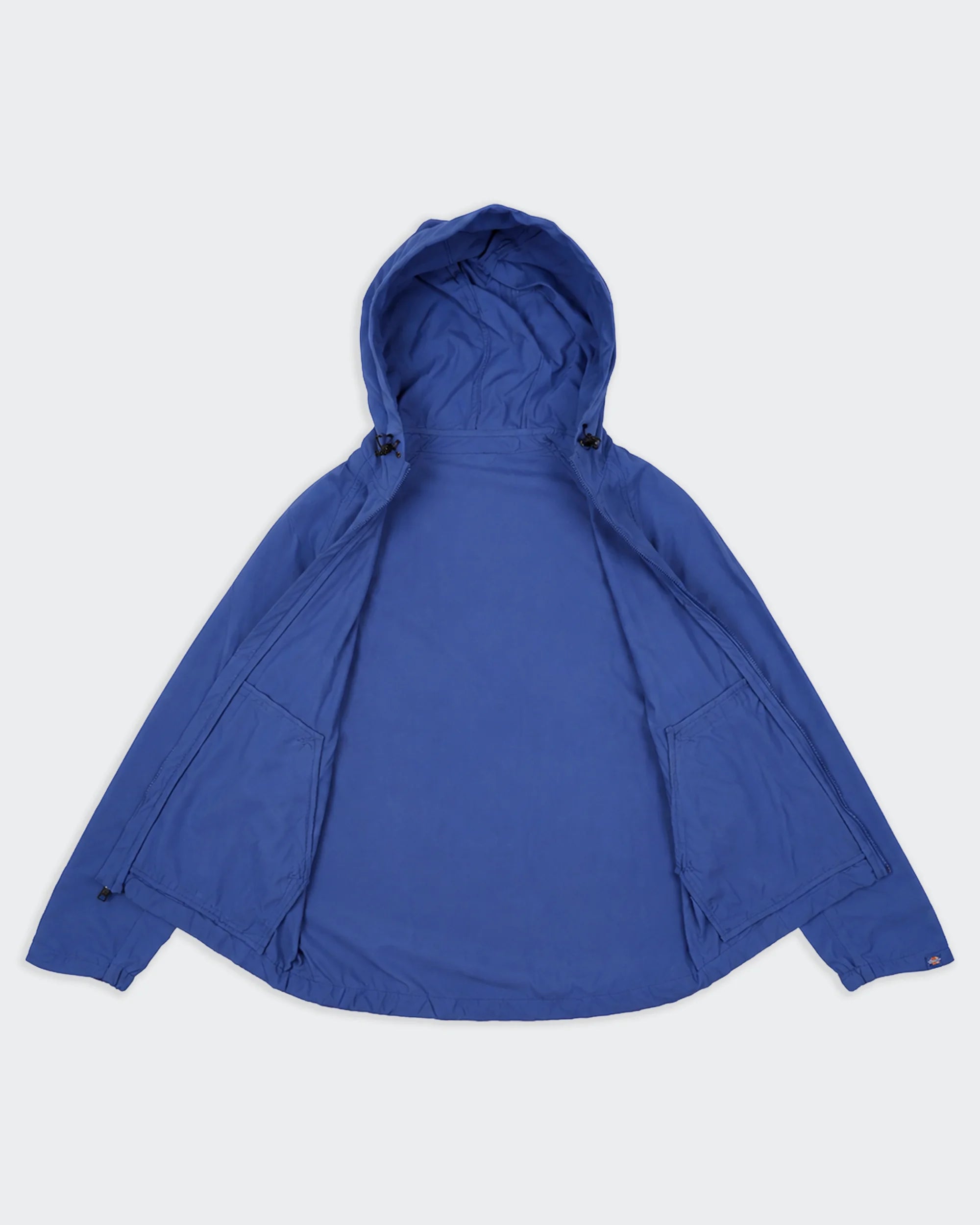 Dickies Blue Hooded Windbreaker Jacket XS
