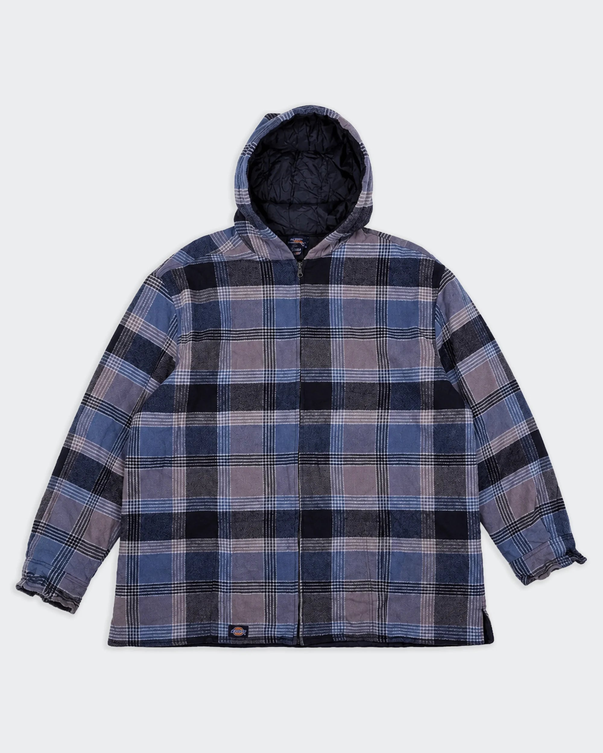 Dickies Blue Hooded Jacket L Cotton