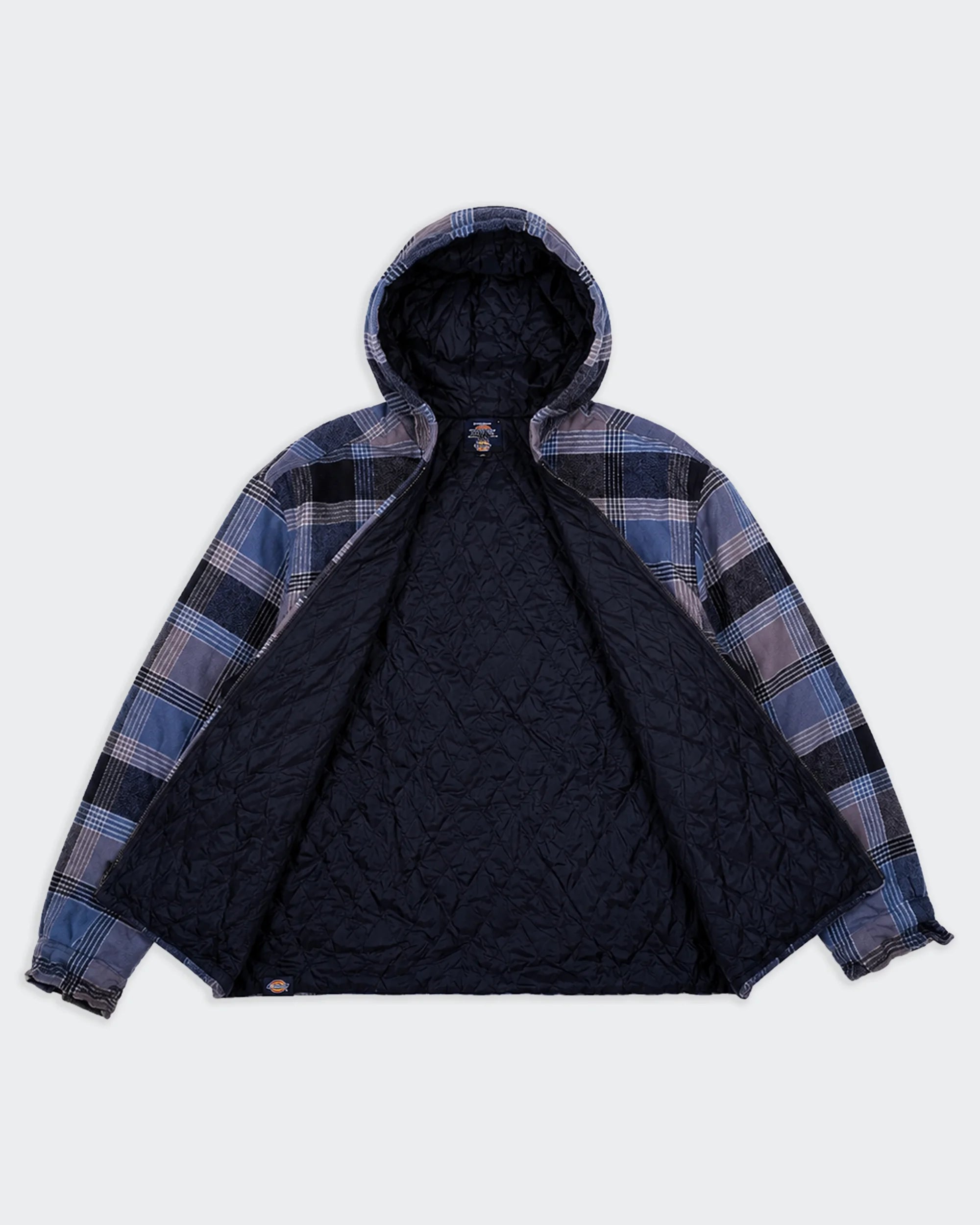 Dickies Blue Hooded Jacket L Cotton