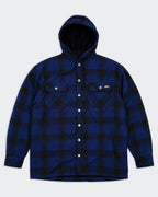 Dickies blauwe hoodie/overhemdjas maat M van flanel