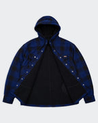 Dickies blauwe hoodie/overhemdjas maat M van flanel