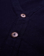 Lacoste Navy Button Cardigan - L