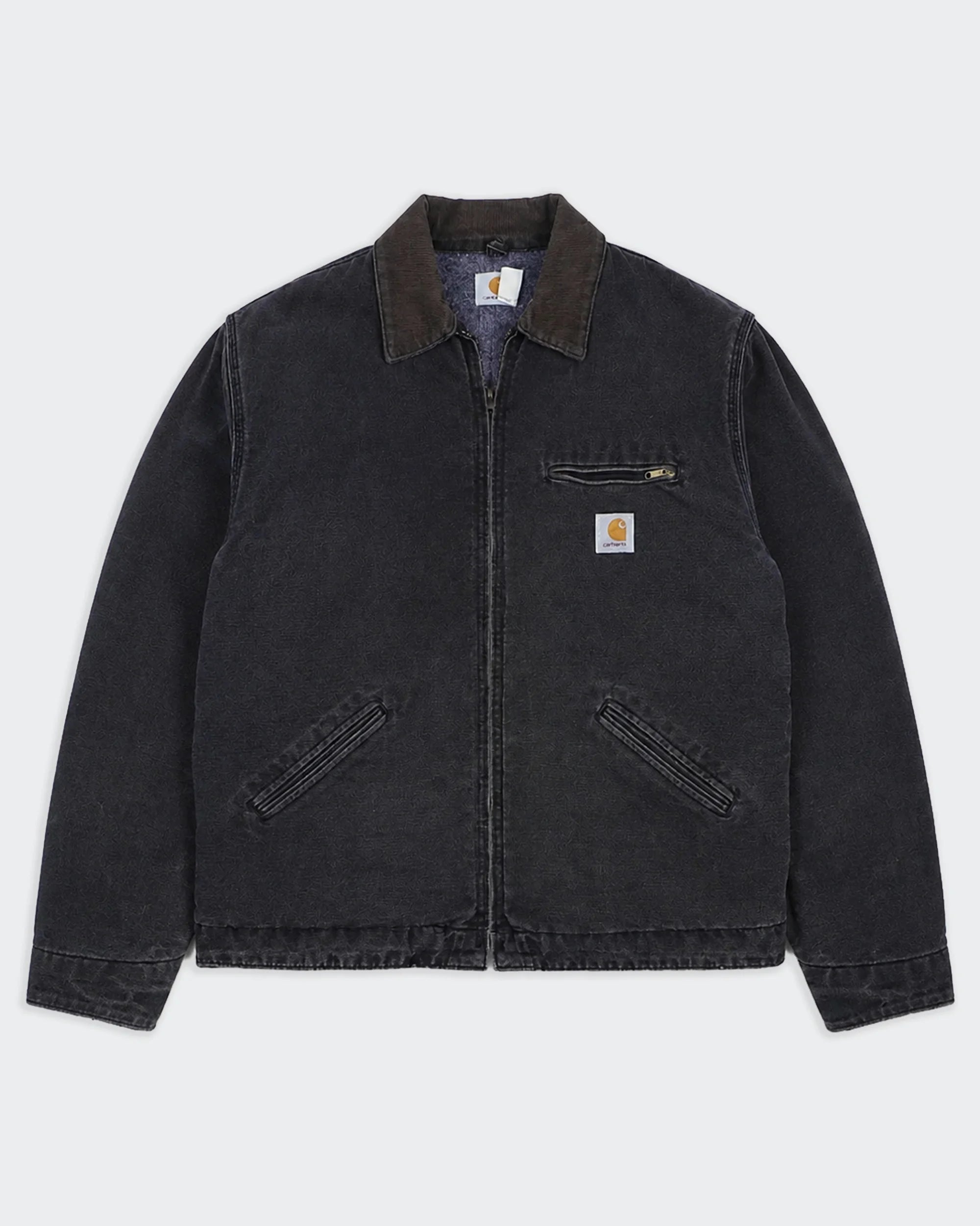 Carhartt zwarte Detroit-jas maat L, katoen