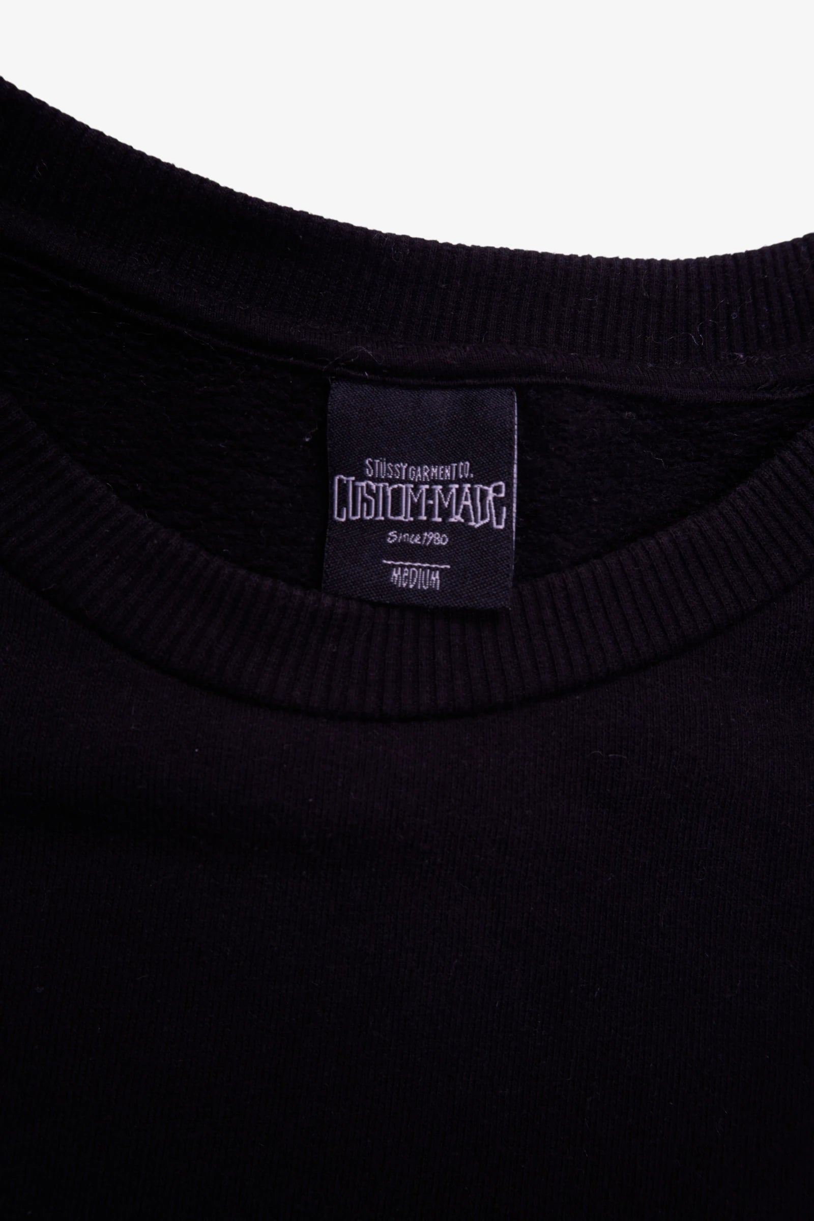 Stüssy Black Crewneck Sweater - L