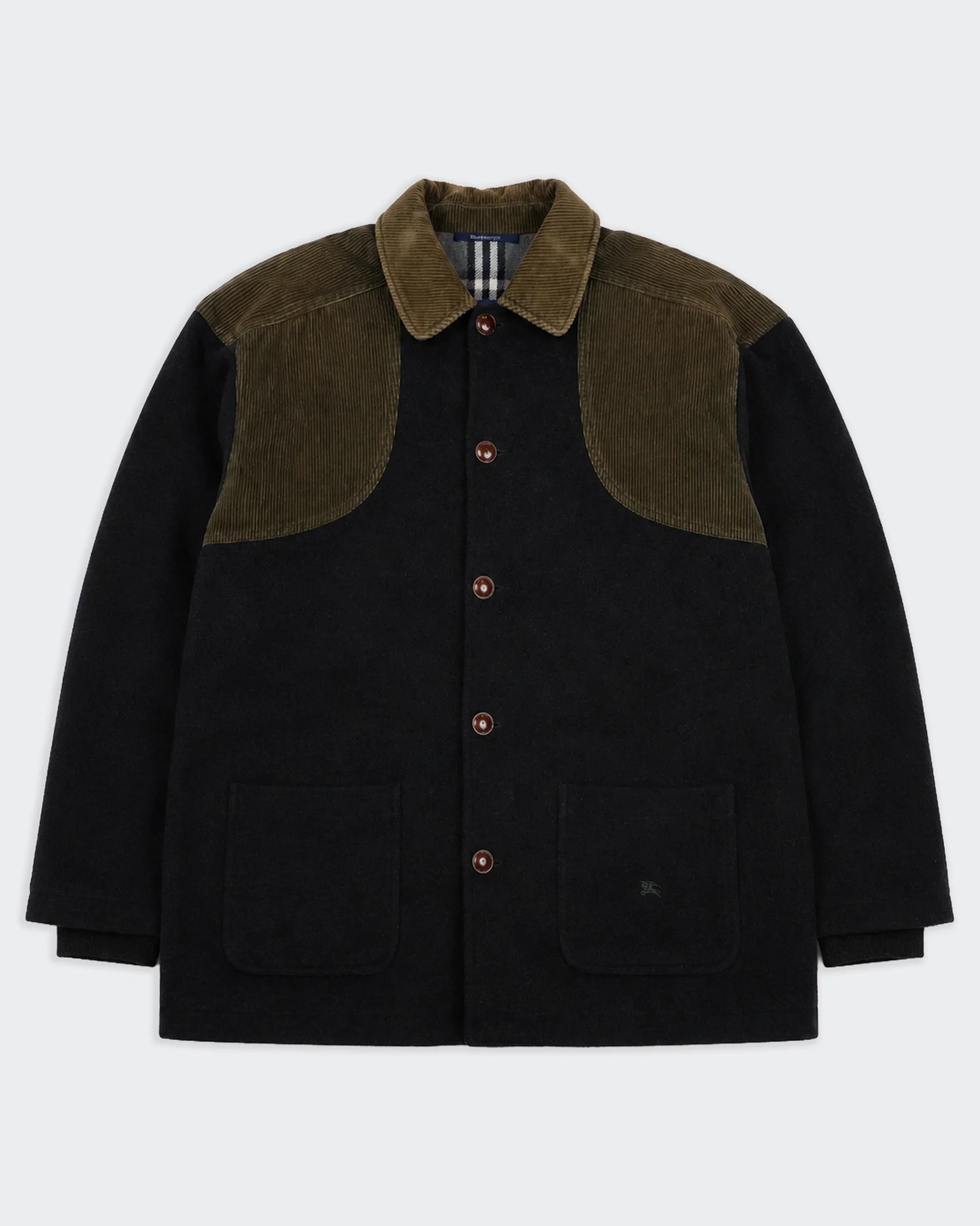 Burberry 1990's Brown Wool Overcoat - M