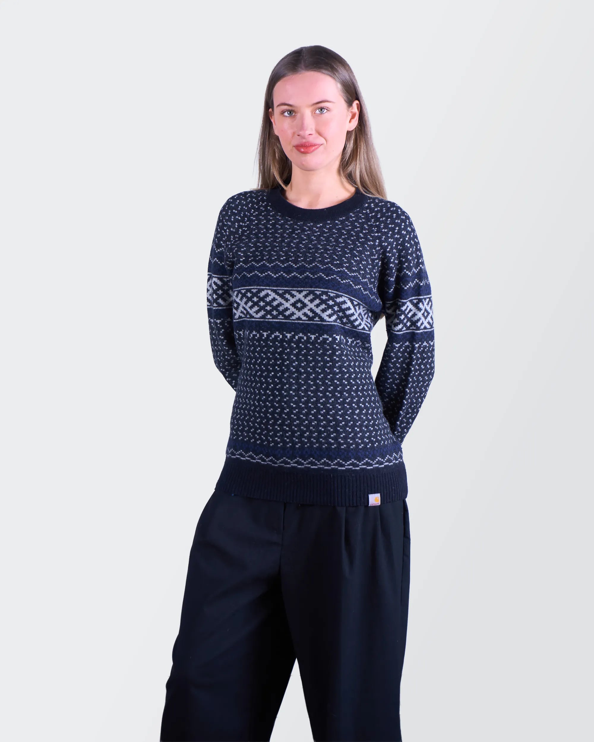 Carhartt Navy Crewneck Jumper - S
