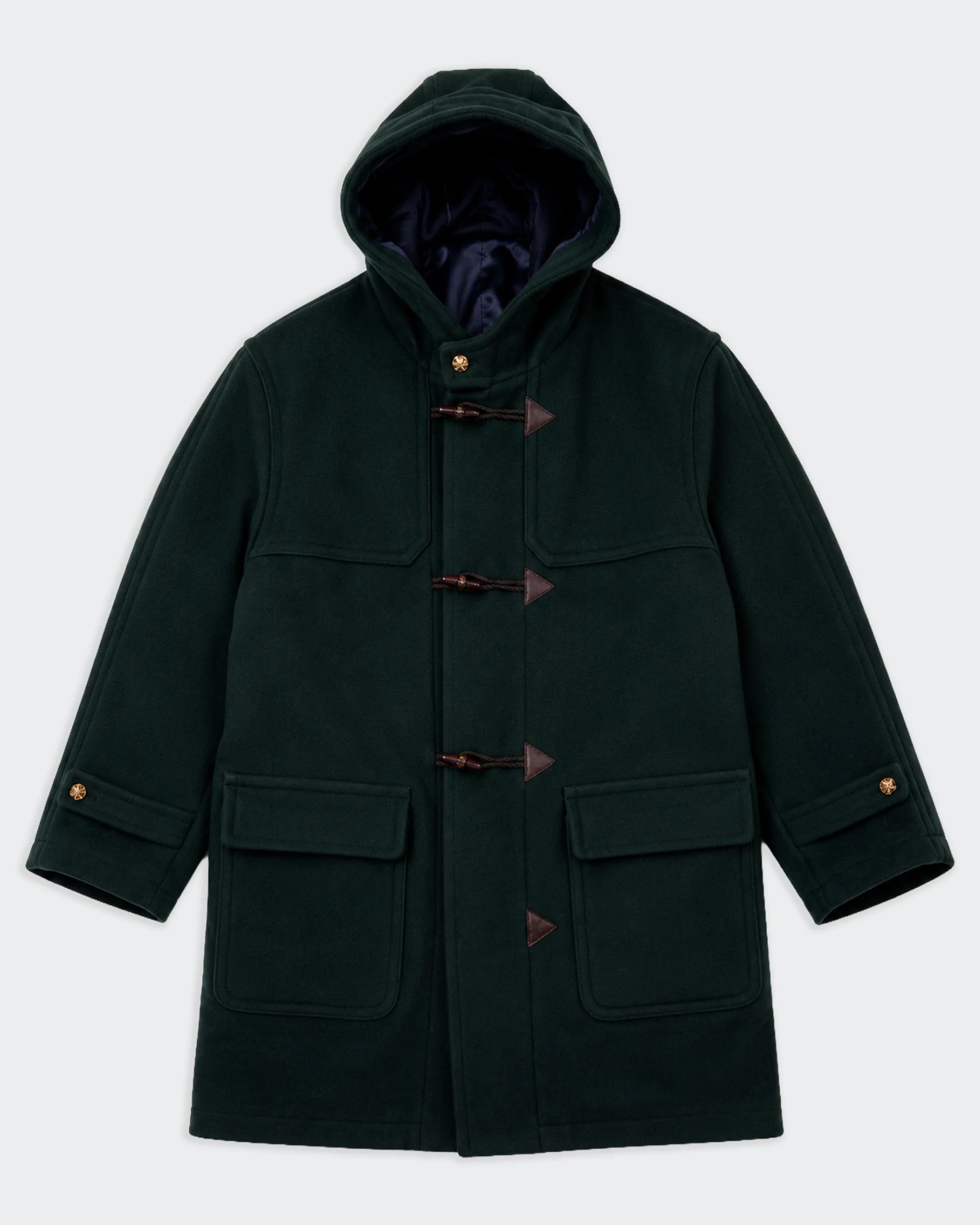 Burberry Green Duffle Coat - XL