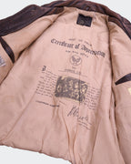 Avirex Brown Bomber Jacket - L