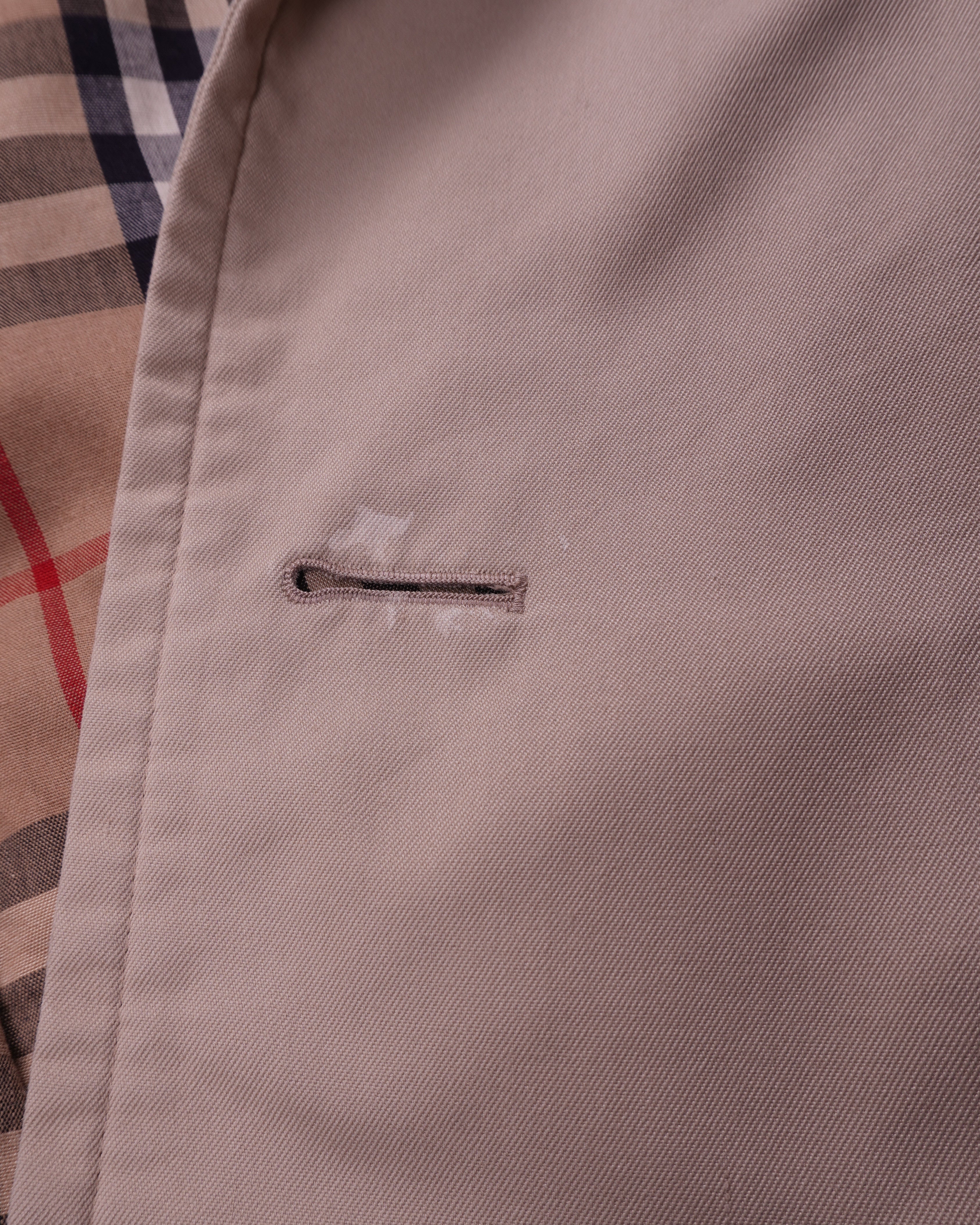 Burberry 1990's Beige  Double-breasted Trenchcoat - S