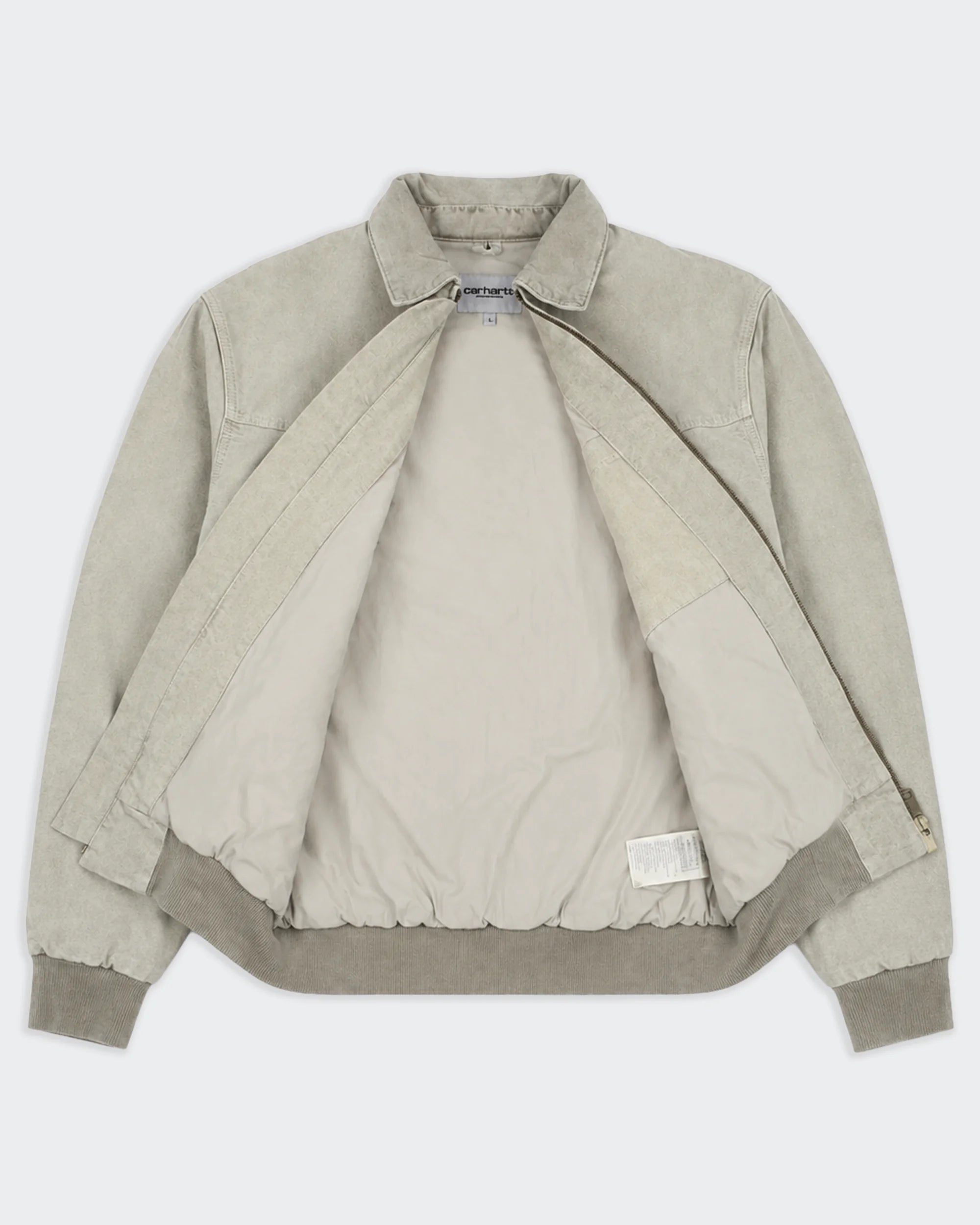 Carhartt beige jas maat L katoen