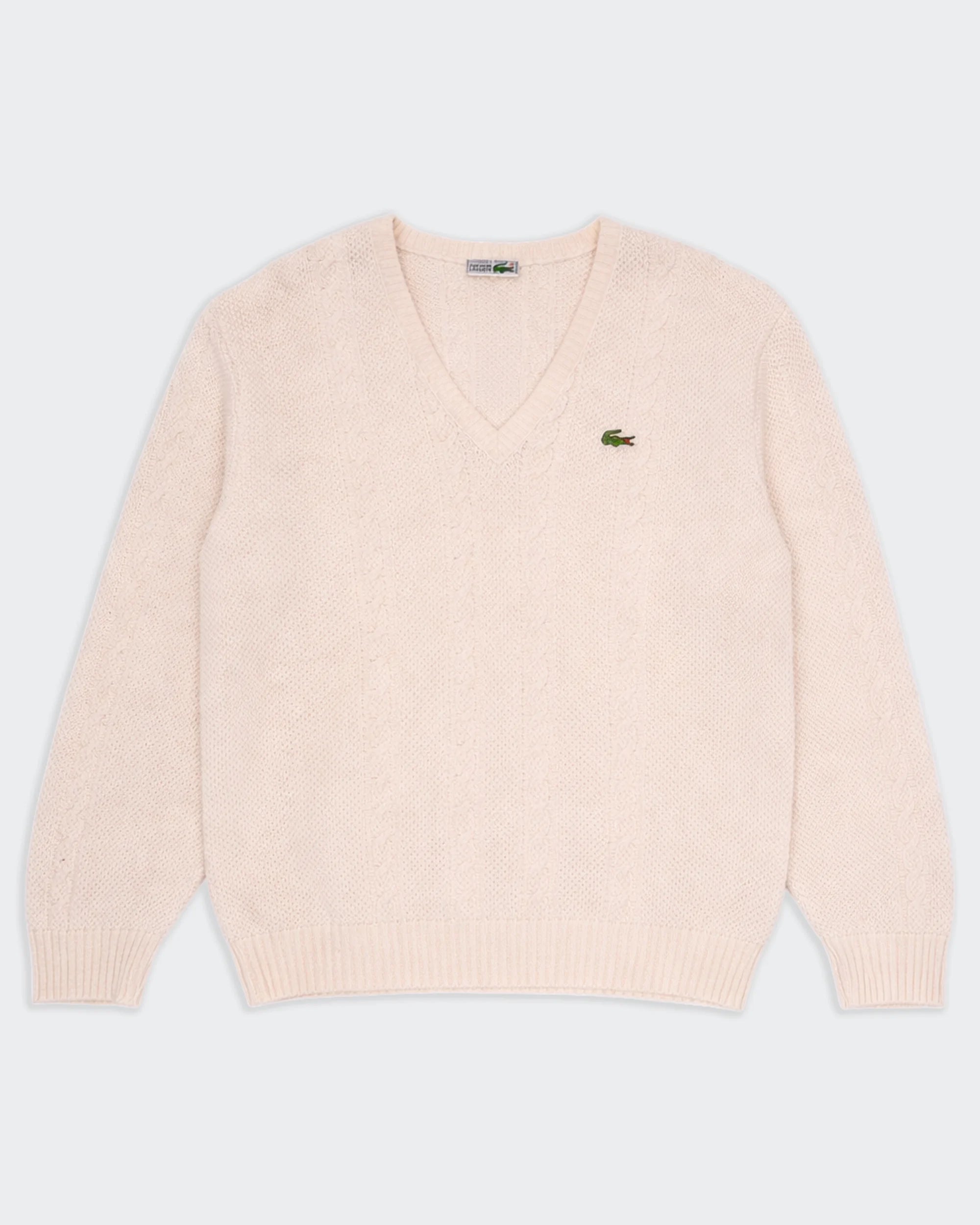 Lacoste Beige V-neck Jumper -