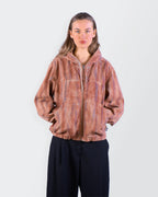 StŸssy Orange Bomber Jacket - M